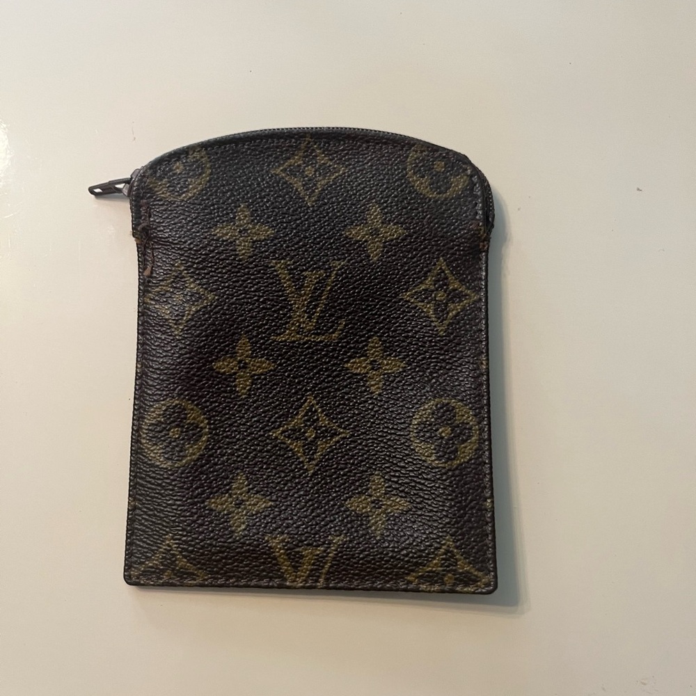 Louis Vuitton Black and Brown Monogram Pouch